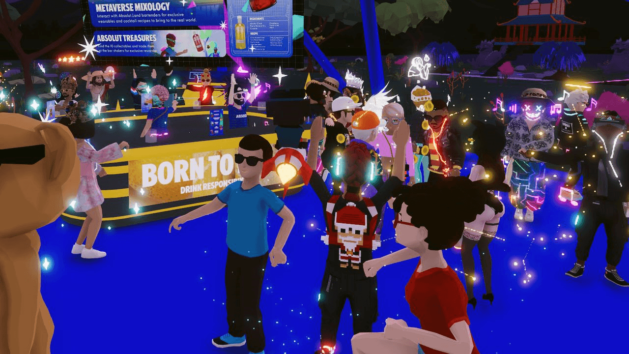 Prosecuting crimes committed in vr at a party scene